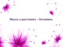 Презентация по биологии для 6 класса Ботаника - наука о растениях