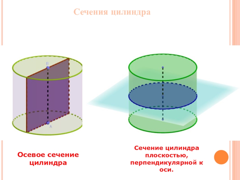 Осевое сечение цилиндра 4. Осевое сечение цилиндра. Осевые сечения цилиндра вращения. Нормальное сечение цилиндра. Осевое сечение цилиндра рисунок.