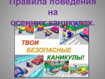 Правила поведения на каникулах.