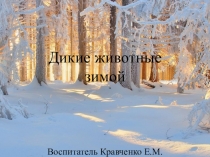 Презентация по ознакомлению с окружающим миром Животные зимой