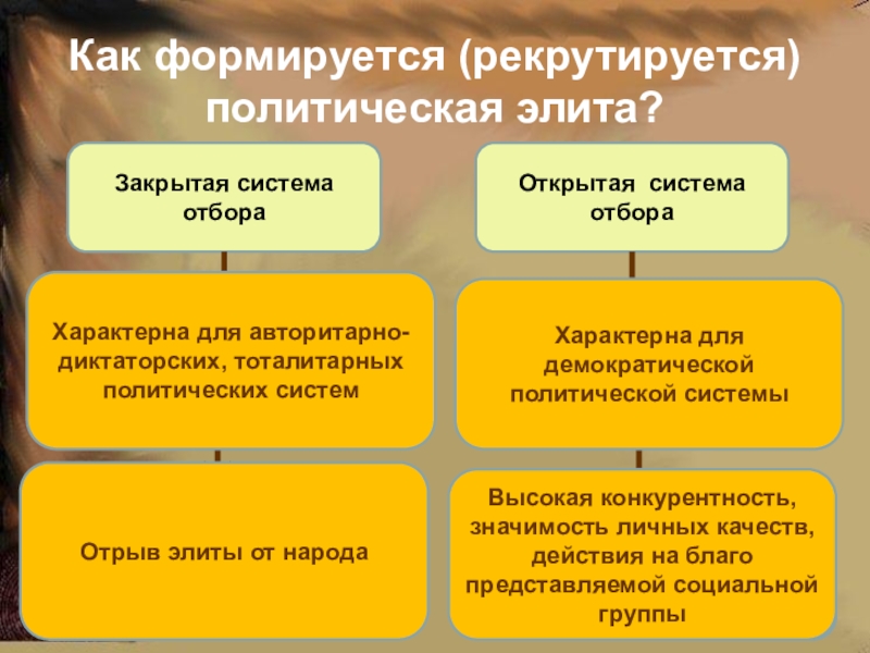 Презентация на тему политическая элита и политическое лидерство 11 класс обществознание