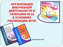 Внеурочная деятельность по ФГОС