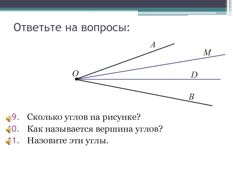 Что называется вершиной угла. Как называются углы на рисунках. Луч и угол геометрия 7 класс. Назовите углы на рисунке. Как определить сколько углов на рисунке.