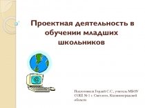 Презентация по проектной деятельности в обучении младших школьников