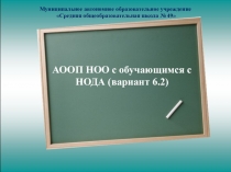 Семинар АООП НОО с обучающимся с НОДА (вариант 6.2)