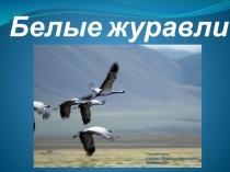 Презентация к мероприятию Белые журавли