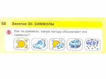 Презентация к подготовке к школе . Занятие по математике №30. Символы