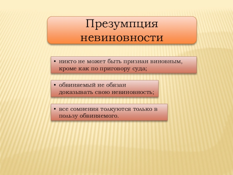 Правонарушения презумпция невиновности