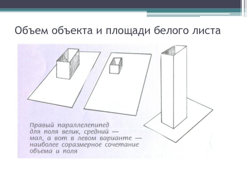 От плоскостного изображения к объемному макету презентация. Объем объекта и площади белого листа. Взаимосвязь объектов в архитектурном макете изо. Макет задания. Соразмерность и пропорциональность объектов в пространстве.