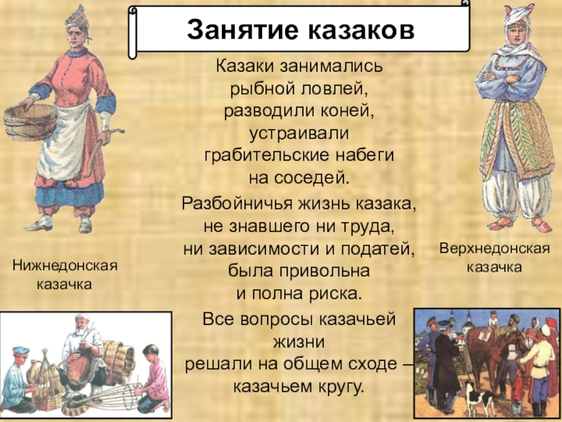 Специфика традиционного уклада жизни казаков. Чем занимались казаки. Занятия Казаков. Традиционные занятия Казаков. Основные занятия Казаков.