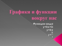 Графики и функции вокруг нас