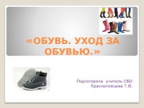 Обувь, уход за обувью