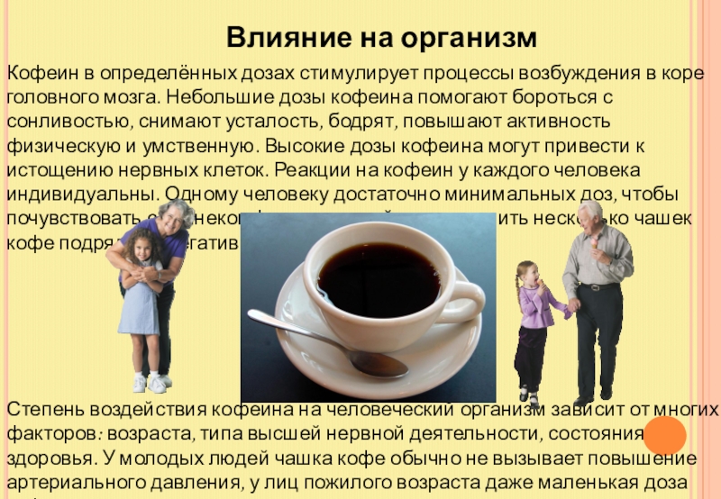 Кофеин влияние на организм проект. Влияние кофеина на организм. Влияние кофеина на организм человека проект.