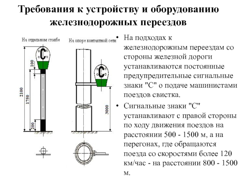 Какие постоянные знаки устанавливаются