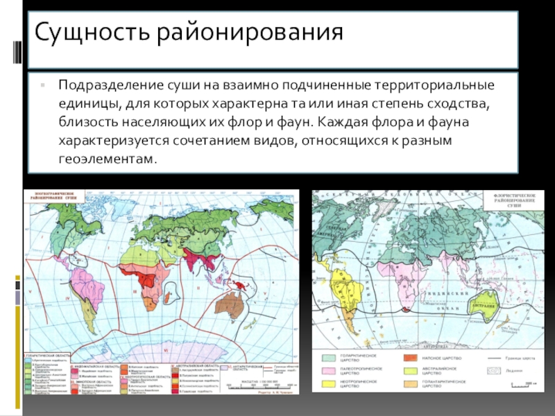 Фаунистическое районирование карта