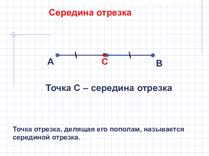 2 отрезок длина отрезка середина отрезка. Середина отрезка. Точка середина отрезка. Какая точка называется серединой отрезка. Отрезок с точкой посередине.