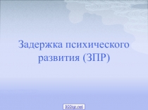 Презентация Задержка психического развития (ЗПР)