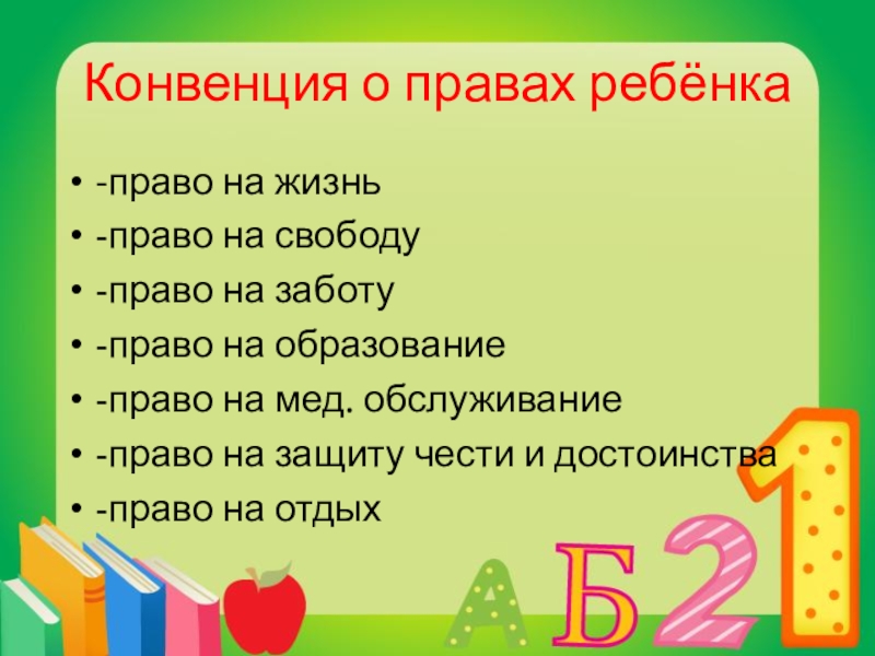 Права и обязанности 4 класс презентация