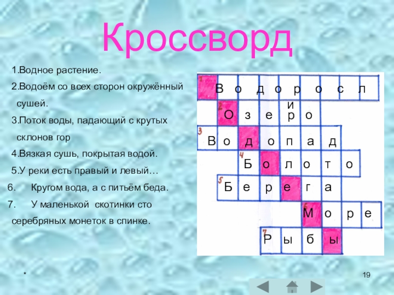 Кроссвордов жидкости. Кроссворд водоемы. Кроссворд на тему водоемы. Кроссворд про воду. Кроссворды про водные растения.