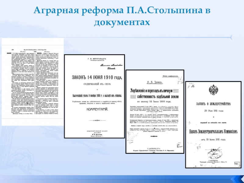 Реформы столыпина документы. Аграрная реформа Столыпина документ. Столыпин документы. «Аграрная реформа п.а.Столыпина 1906 г.» картинки. Реформирование судопроизводства Столыпина.