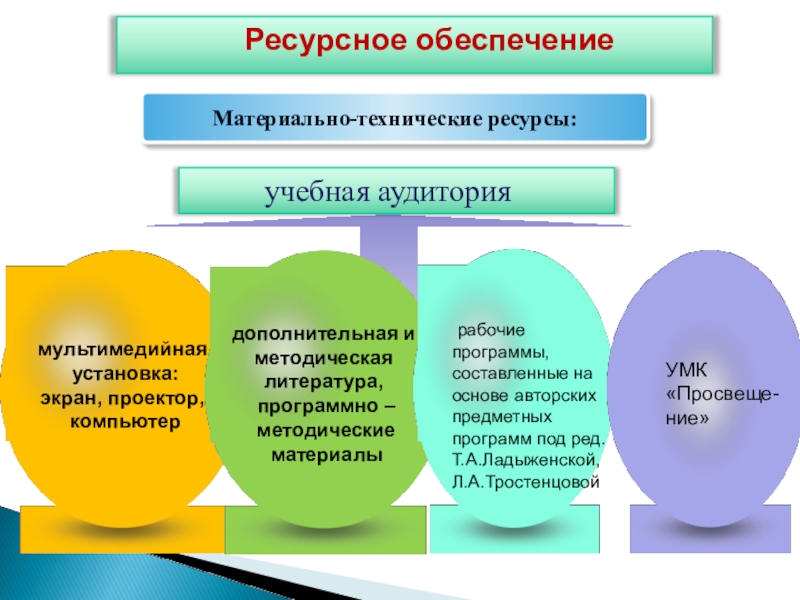 Материально технические ресурсы привлекаемые для успешной реализации проекта