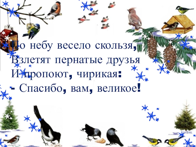 1 класс как зимой помочь птицам презентация 1 класс школа россии