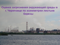 Оценка загрязнения окружающей среды в г.Череповце по асимметрии листьев берёзы повислой студенческая научно-практическая конференция