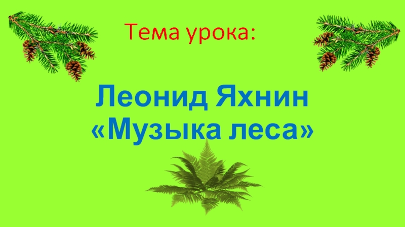 Музыка леса без музыки