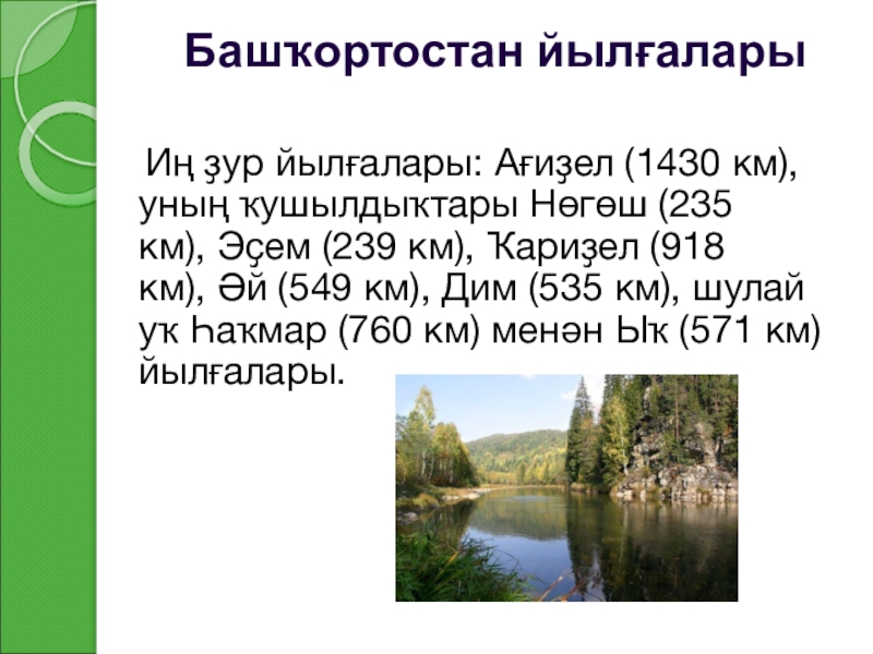 Башкортостан имена. Озера на башкирском языке. Башҡортостан презентация. Реки на башкирском языке. Башкортостан на башкирском языке.