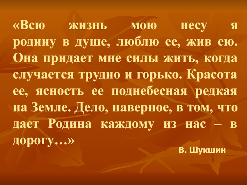 Проект на тему всю жизнь мою несу родину в душе музыка 5 класс