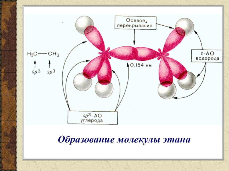 Связи между углеродами. Тип химической связи в молекуле этана. Этан связи в молекуле. Пространственное строение молекулы этана. Строение этана.