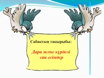 Презентация по казахскому языку на тему Дара және күрделі сан есімдер (3-сынып)