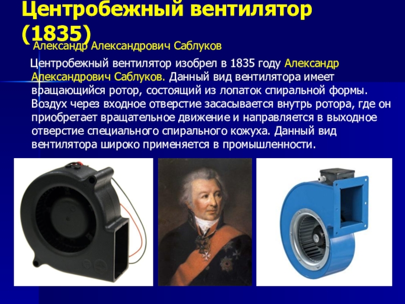 Изобретения 19. Центробежный вентилятор 1835. Александр Саблуков центробежный вентилятор. Саблуков Александр Александрович. Вентилятор Саблукова.