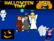 Презентация к праздничному занятию Halloween