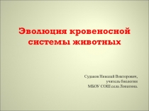 Презентация по биологии на тему: Эволюция кровеносной системы
