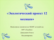 Презентация проекта 12 месяцев