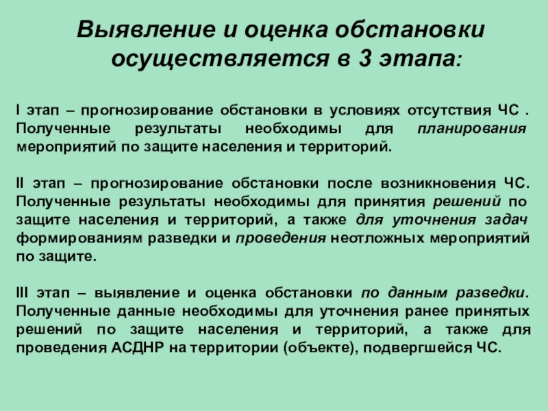 Прогноз ситуаций. Этапы выявления и оценки обстановки при чрезвычайных ситуациях. Прогнозирование и оценка обстановки при ЧС. Этапы прогнозирования и оценки ЧС. Методы прогнозирования и оценки обстановки при ЧС.