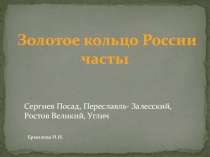 Презентация по окружающему миру 3 класс Золотое кольцо России часть1