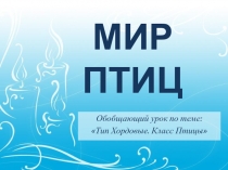 Презентация уроку-игре Мир Птиц по биологии, 7 класс