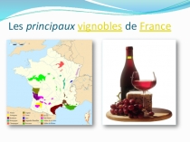 Презентация по французскому языку Виноградники Франции.