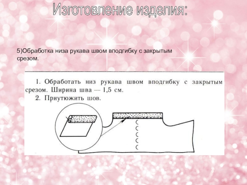 Технологическая карта изготовления сорочки