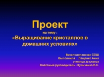Урок , Презентация Кристалы
