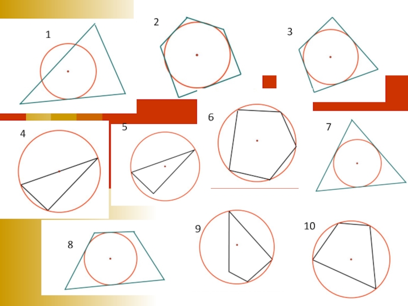 Вписанная окружность геометрия 8. Фигуры вписанные в окружность. Геометрия вписанная окружность. Фигру вписанная в окружность. Геометрические фигуры вписанные в окружность.