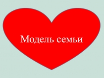 Презентация Модель семьи