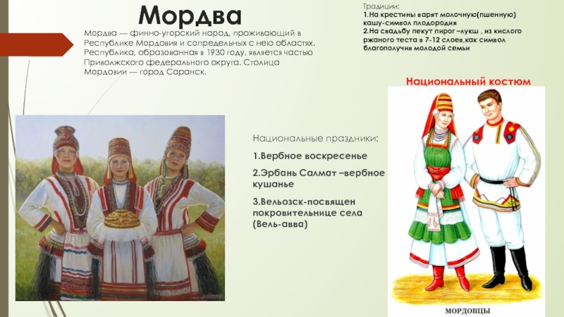 Народы россии мордва презентация