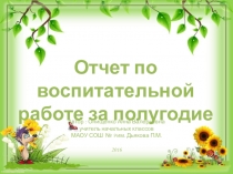 Презентация отчета по ВР за полугодие 2016 - 2017г