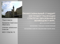 ПРОФЕССИОНАЛЬНЫЙ СТАНДАРТ – ИНСТРУМЕНТ РЕАЛИЗАЦИИ СТРАТЕГИИ ОБРАЗОВАНИЯ В МЕНЯЮЩЕМСЯ МИРЕ