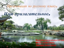 Имя прилагательное