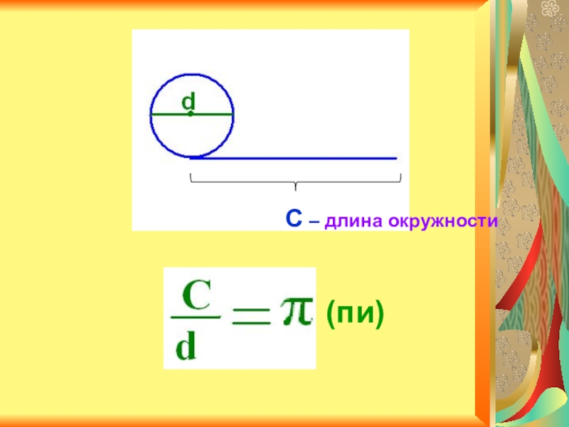 Найдем длину окружности пи