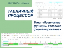 Логические функции и условное форматирование в электронных таблицах Excel и Calc на примере решения одной задачи